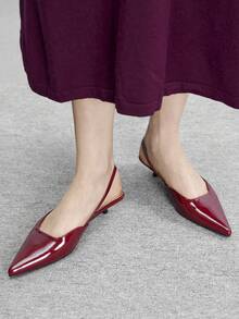 CUCCOO BIZCHIC 女士高跟凉鞋 - 酒紅色 - 查看 4