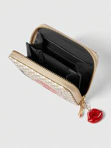 Betty Boop | ROMWE 1pc Rainbow & Cartoon Cat Print Fashion Short Wallet - Gold - View 5