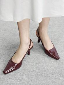 CUCCOO BIZCHIC Women Pumps Spring Shoes - Burgundy - View 1
