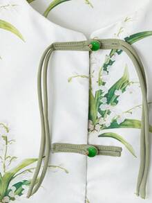 GlowEve Women's Sleeveless Printed Crop Top Knit Top - Green - View 5