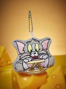 TOM & JERRY X SHEIN 1/3pc Adorable Plush Keychains, Blind Bags Packaging, Random Shipping, Three Designs In Total, Can Be Hung On Bags Or Keys, Exquisite Embroidery, Cat And Mouse Design. - Multicolor - View 7