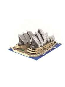 MINKOJA - SELECTS Princess Castle & Shell Opera House Micro Building Block Set – 3D Famous Architecture Models, Collectible Assembly Toy For Adult,Easter,Easter Gift,Childen's Day,Adult Others Block Toys - Multicolor - View 5