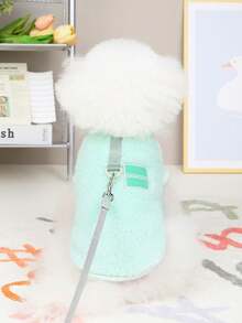 PETSIN Autumn/Winter Plush Velvet Pet Vest & Hoodie – Soft Warm Sweater With Traction Buckle For Dogs, Cats & Small Animals, Indoor/Outdoor Wear - Multicolor - View 42