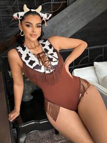 1件女士内衣套装（无钢圈） - 彩色 - 查看 4