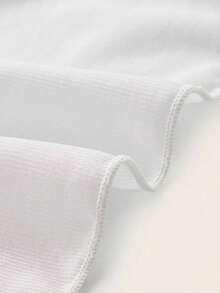 Swim Basics Women's Solid Color Side Knot Cover-Up & Mini Skirt Set, Vacation - White - View 3