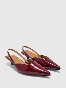 CUCCOO BIZCHIC 女士高跟凉鞋 - 酒紅色 - 查看 6