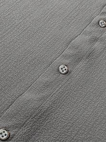 Manfinity RSRT Men's Casual Vacation Short Sleeve Shirt Set - Grey - View 5