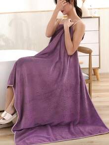Silky Soft Extra Large Bath Towel In Deep Purple Color - Premium Absorbent Quick Dry Bath Towels For Home, Hotel, Spa, Gym & Beauty Salon, Luxury Bathroom Decor Essentials, Skin Care & Shower Towel Set - Lilac Purple - View 7
