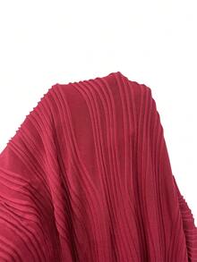 SHEIN VaVaLuxe Off Shoulder Backless Bodycon Dress Maxi Women Outfit - Red - View 6