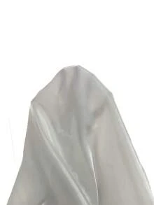 GlowEve CURVE 大码女式方领亮面面料春夏独特设计开襟修身法式方领短袖衬衫 - 米色 - 查看 7