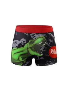 10条/套 幼儿男童卡通恐龙印花舒适平角内裤 - 彩色 - 查看 5