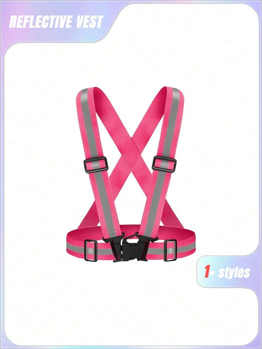 1PC Night Walking Reflective Vest Reflective Vest Traffic Reflective Clothing Reflective - Multicolor - View 1