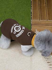 PETSIN Gilet et capuche en peluche veloutée pour animaux de compagnie pour l'automne/l'hiver - Pull doux et chaud avec boucle de traction pour chiens, chats et petits animaux, à porter à l'intérieur/à l'extérieur - Multicolore - Voir 26