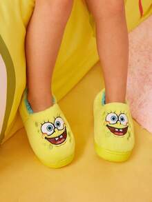 SpongeBob SquarePants | SHEIN 儿童家居拖鞋 - 黃色 - 查看 8