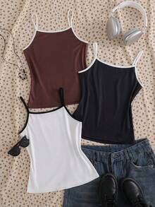 Tween Girls' Casual Graphic Print Trim Camisole, Summer - Multicolor - View 2