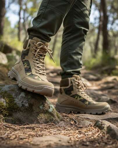 Bota Táctica Outdoor Senderismo Hombre Storm Colores Antiderrapante