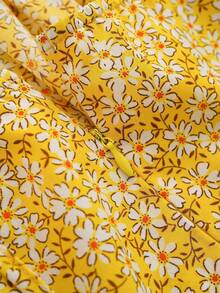 SHEIN VCAY Vestido informal de verano estilo bohemio de talla grande con estampado floral diminuto sin mangas, vestido de playa, vestido de fiesta, vestido con corpiño - Multicolor - Ver 3