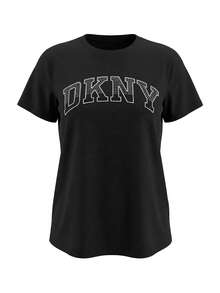 DKNY Women's Skin-Friendly Stretchy Soft Gym Home Travel Black DP5T1250-KOU - Black - View 4