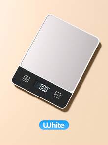 Teckwe 10公斤/22磅电子食品秤 - 精确到1克/0.04盎司的厨房秤，适用于烘焙和烹饪，不锈钢材质，带去皮功能和液晶显示屏 - 彩色 - 查看 8