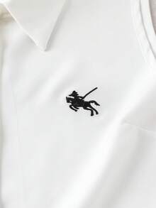 GlowEve Women's Summer Casual Knight Embroidery Front Button Sleeveless Shirt And Skirt Pants 2-Piece Set - Multicolor - View 5