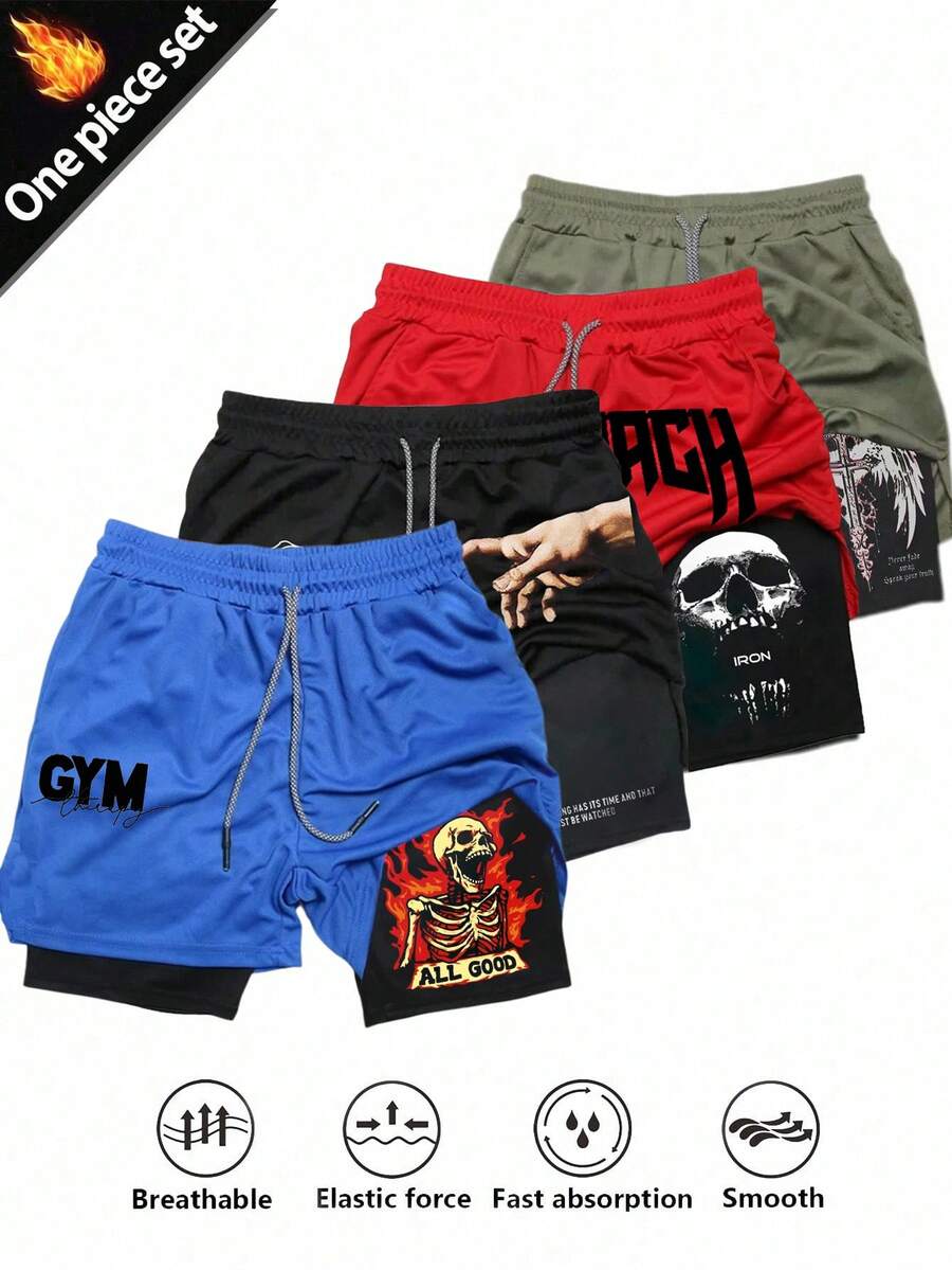 Manfinity Sport Corelite Shorts de sport pour hommes - Noir - Voir 1