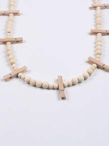 1个波西米亚风格拼贴照片文件夹，9个夹子，可用于装饰宿舍、教室、卧室，也可用作礼物、生日礼物、毕业礼物等。 - 米色 - 查看 7