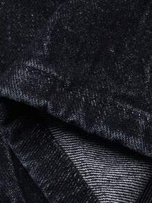 DAZY Tween Boy Pocketed Button Casual Versatile Daily Wear Wide Leg Jeans - Black - View 8