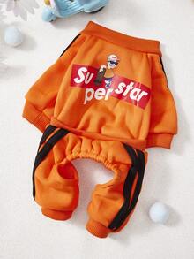 PETSIN Autumn/Winter Plush Velvet Pet Vest & Hoodie – Soft Warm Sweater With Traction Buckle For Dogs, Cats & Small Animals, Indoor/Outdoor Wear - Multicolor - View 13