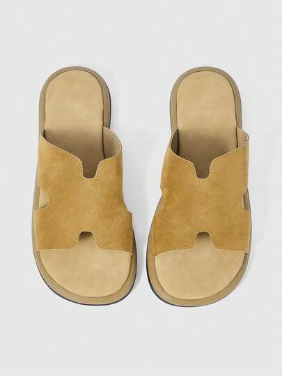 Solecia 新款女士拖鞋，女士休闲百搭鞋，平底凉拖，舒适懒人单脚蹬，适合通勤日常穿着