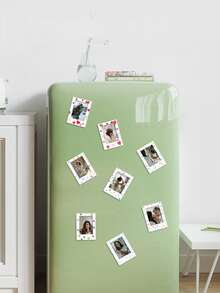 Joivida 1pc Instant Camera Magnetic Photo Frame - Mini Fridge Magnet Frame, Creative Home Decoration - multicolor - View 7