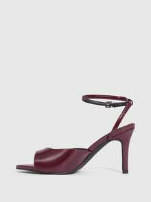 CUCCOO SZL 女士高跟凉鞋 - 酒紅色 - 查看 4