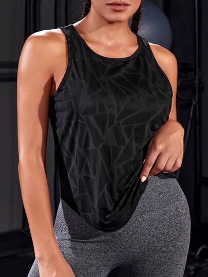 Rhythm Era 大码女式几何印花休闲健身运动背心