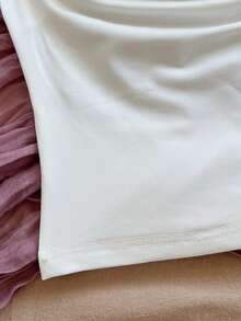 Soleia 女士性感波西米亚度假风露背系带吊带上衣和撞色锯齿印花迷你裙套装 - 彩色 - 查看 4