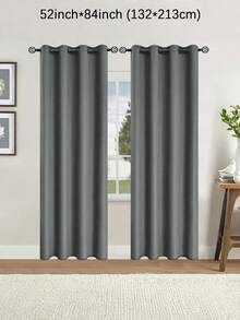 2片装遮光窗帘，隔热衬里，适用于客厅、卧室、厨房、浴室等家居装饰。 - 純色 - 查看 19