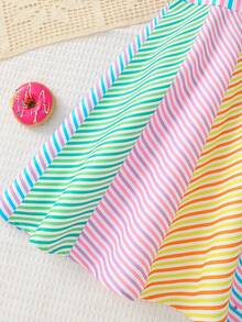 Emery Rose Kids Emery Rose Kids Young Girl Woven Colorblock Striped Round Neck Sleeveless Casual Dress Dress Beach Big Kid Sundress For Tweens Multicolor Dress Girls Rainbow Dress Kids,Kids - Multicolor - View 9
