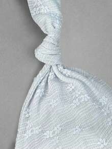 Sweetra Đầm ngắn lãng mạn bằng ren dệt kim, thắt nơ xoắn, xếp lớp, viền bèo nhún dành cho nữ, kiểu dáng ngọt ngào, mùa xuân/hè. - Màu xanh lam - Xem 4