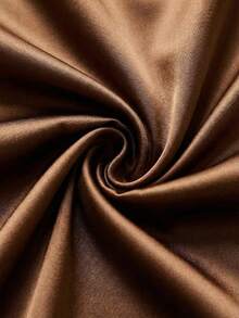 Franclia 纯色缎面V领缎面裹身系带珍珠吊带背心，适合夏季穿着、夏季度假穿着、夏季上衣、女士情人节服装、情人节、派对上衣、女士优雅上衣、女士度假服装、闪亮上衣、女士优雅背心、女士狂欢节服装、女士沙滩装、女士度假服装、无袖上衣。 - 棕色 - 查看 7