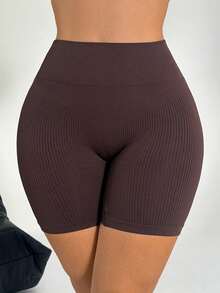 SuitURBody 1件装女士舒适休闲塑身裤 - 棕色 - 查看 2