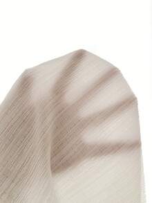 Young Girls White Textured Spaghetti Strap Dress, Pleated Soft Fabric, Ruffle Trim, Loose A-Line Silhouette, Bow Tie Accent, Sweet & Charming, Suitable For Summer Beach, Birthday Party, Princess - White - View 7