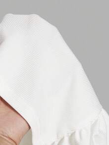 Slaydiva 3pcs/Pack Black + White Casual Basic Racerback Sleeveless Deep V-Neck Ribbed Tank Tops For Women - Multicolor - View 11