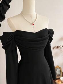 Vintamour Đầm nữ cổ điển thanh lịch có túi, đầm dự tiệc thường ngày, đầm mùa đông màu đỏ cho nữ, quần áo mùa đông cho nữ, trang phục Giáng sinh cho nữ, quần áo Giáng sinh, quần áo năm mới, trang phục năm mới, trang phục Lễ Tạ ơn cho nữ, đầm mùa đông cho nữ, đầm Giáng sinh cho nữ, đầm dự tiệc Giáng sinh, đầm đêm giao thừa cho nữ, đầm thanh lịch dự tiệc, đầm tốt nghiệp, đầm thanh lịch cho nữ, đầm dạ hội cho nữ. - màu đen - Xem 6