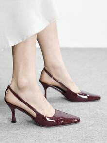 CUCCOO BIZCHIC Women Pumps Spring Shoes - Burgundy - View 5