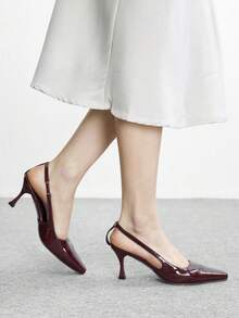 CUCCOO BIZCHIC Women Pumps Spring Shoes - Burgundy - View 6