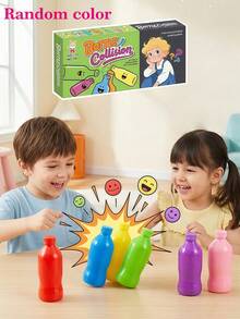 Bottle Collision Interactive Tabletop Game - Colorful Plastic Bottle Matching & Guessing Toy Set, Fun Group Activity For Parties & Game Nights, Compact Portable Design, Thoughtful Gift For Friends & Family, Casual Hobbyist Accessory - decompression toy - View 3