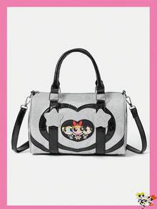 THE POWERPUFF GIRLS X SHEIN LADIES' HANDBAGS - Grey - View 2