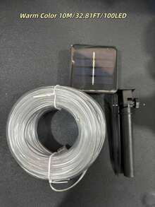 1 Đèn ống năng lượng mặt trời ngoài trời - 300/200/100/50 hạt LED, kèm tấm pin năng lượng mặt trời, 8 chế độ chiếu sáng, chống nước IPX4, thích hợp cho hồ bơi, đám cưới, Giáng sinh, sân vườn, trang trí lối đi, Halloween, trang trí ngày lễ và chiếu sáng tạo không khí, trang trí sân vườn, đèn LED dây, hoàn hảo cho hiên nhà, vườn, hàng rào, cây cối, bạt nhún, đám cưới, tiệc sinh nhật, trang trí Giáng sinh, đáp ứng 11 nhu cầu trang trí ngày lễ. - Nhiều màu - Xem 17