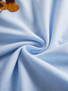 SHEIN | PAW Patrol Young Boy Cartoon Pattern Crew Neck Long Sleeve Pullover T-Shirt - Baby Blue - View 4