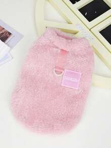 PETSIN Autumn/Winter Plush Velvet Pet Vest & Hoodie – Soft Warm Sweater With Traction Buckle For Dogs, Cats & Small Animals, Indoor/Outdoor Wear - Multicolor - View 27