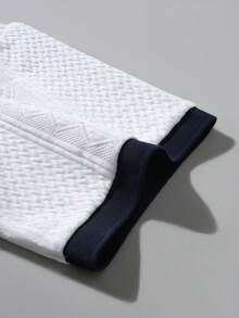 Manfinity CasualCool Men's Contrast Collar Short Sleeve Polo Shirt - White - View 3