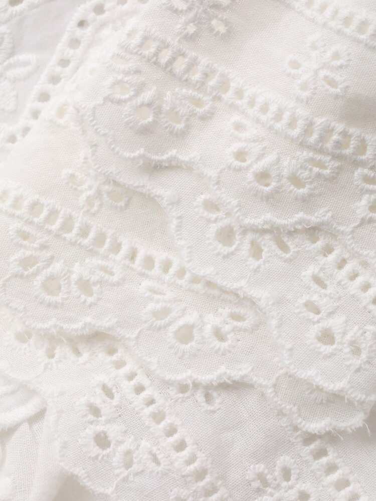 Women's Summer Round Neck Short Sleeve Lace Patchwork Casual Elegant T-Shirt